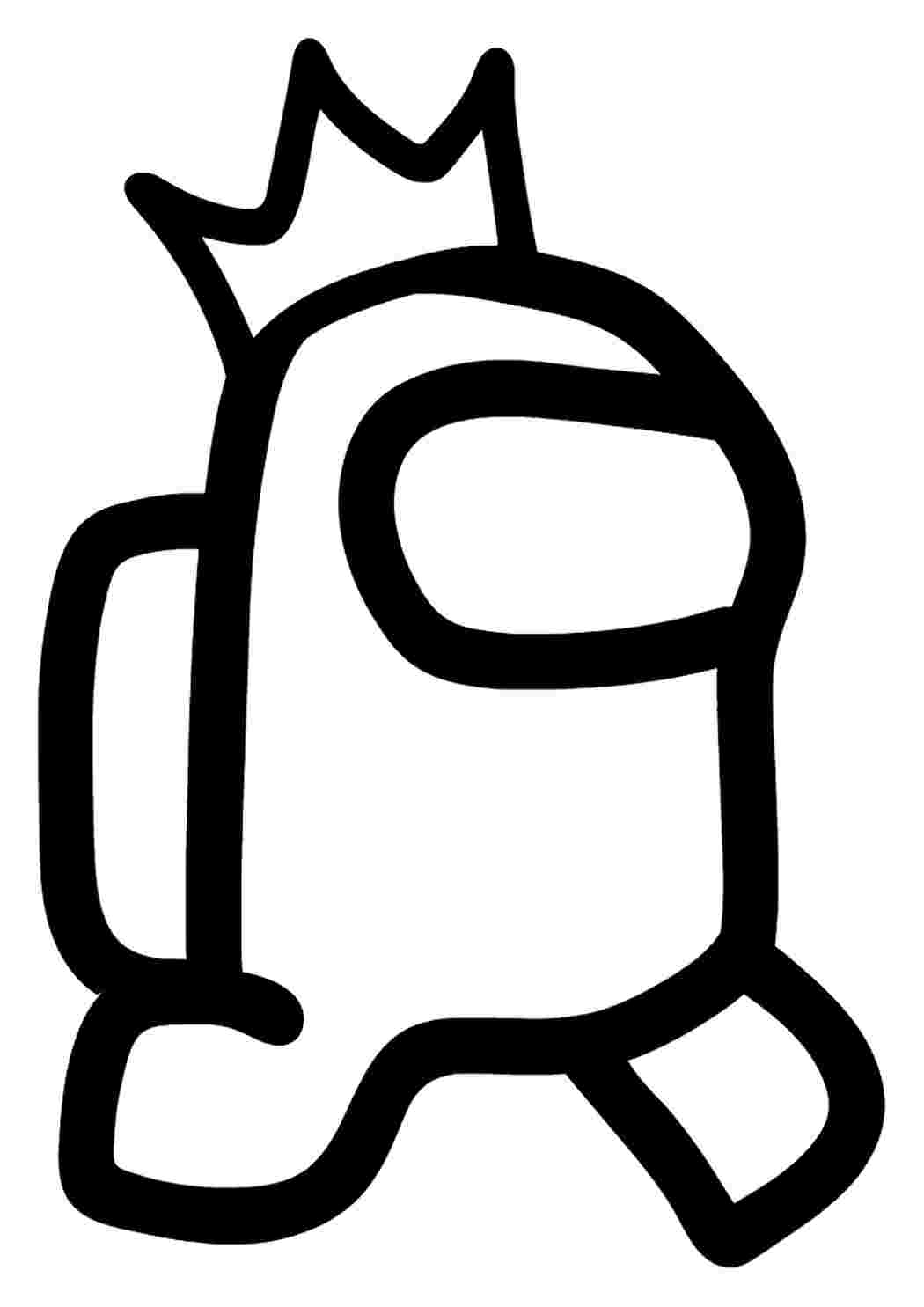 Раскраска Гарні розмальовки Персонаж з короною