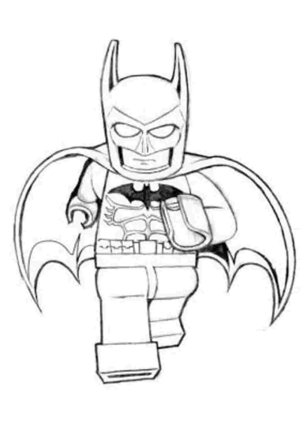 Раскраска Бетмен із конструктора Лего