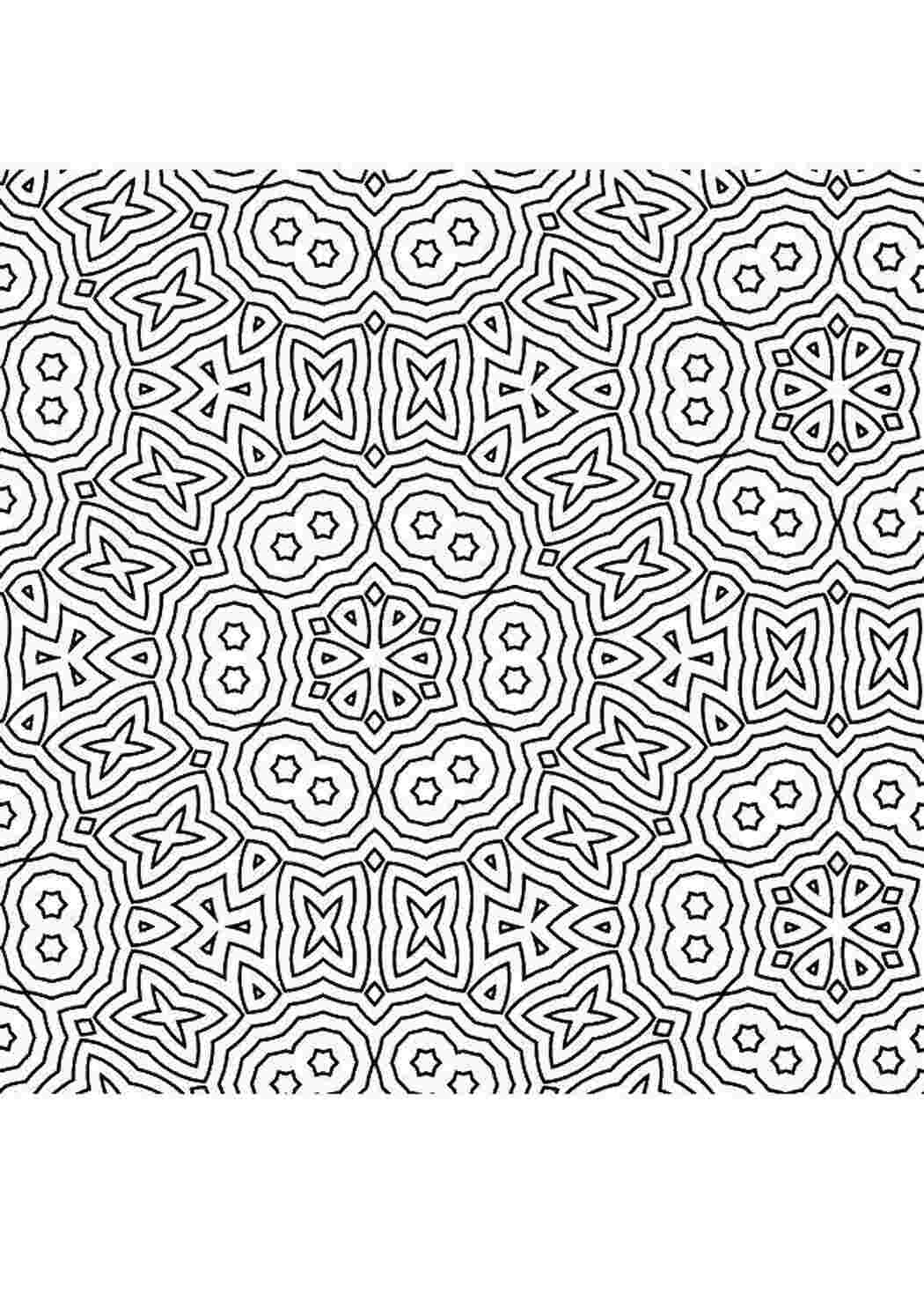 Раскраска Візерунки сніжинки
