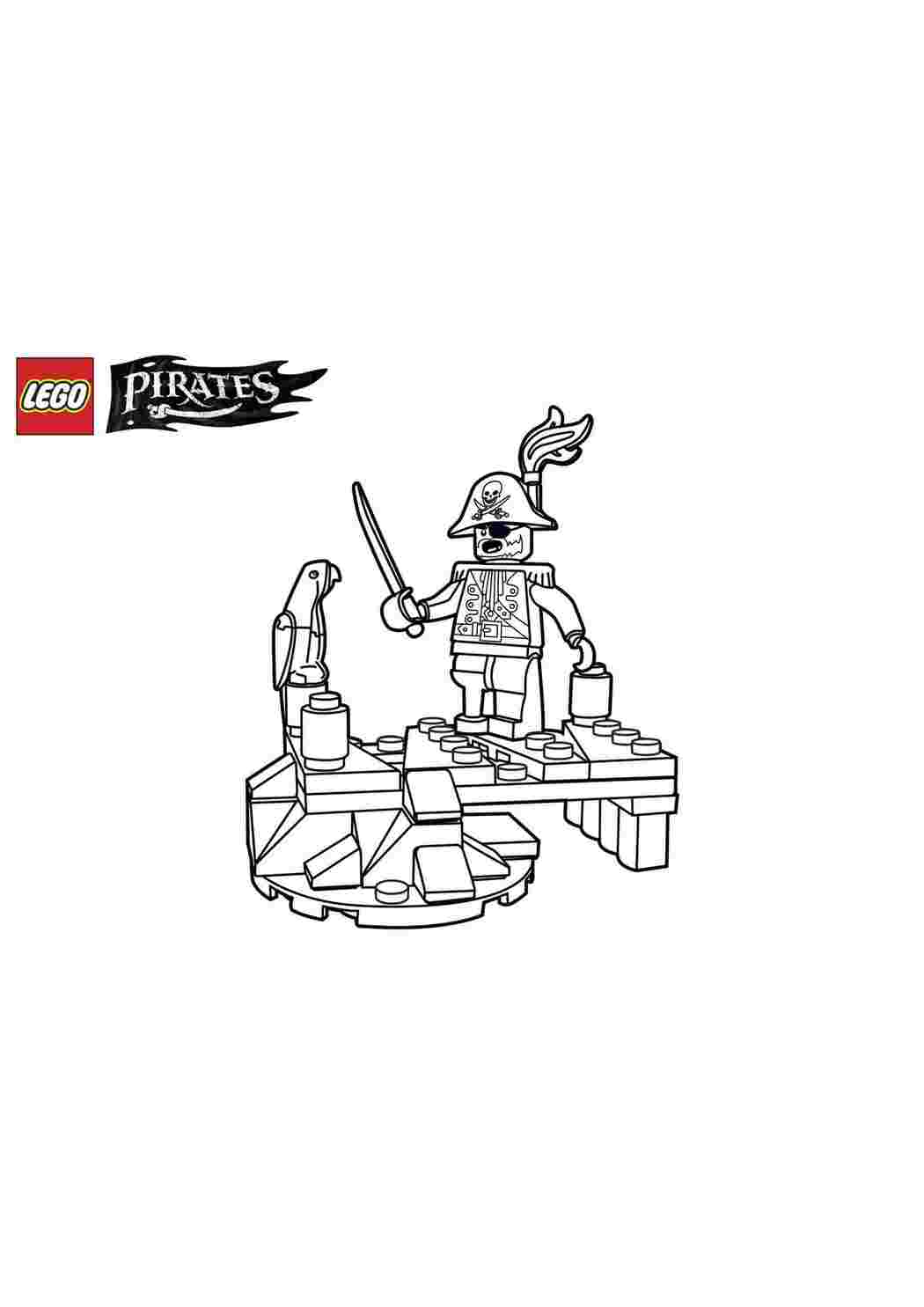 Раскраска Гарні розмальовки Розфарбування Пірати Лего Пірати