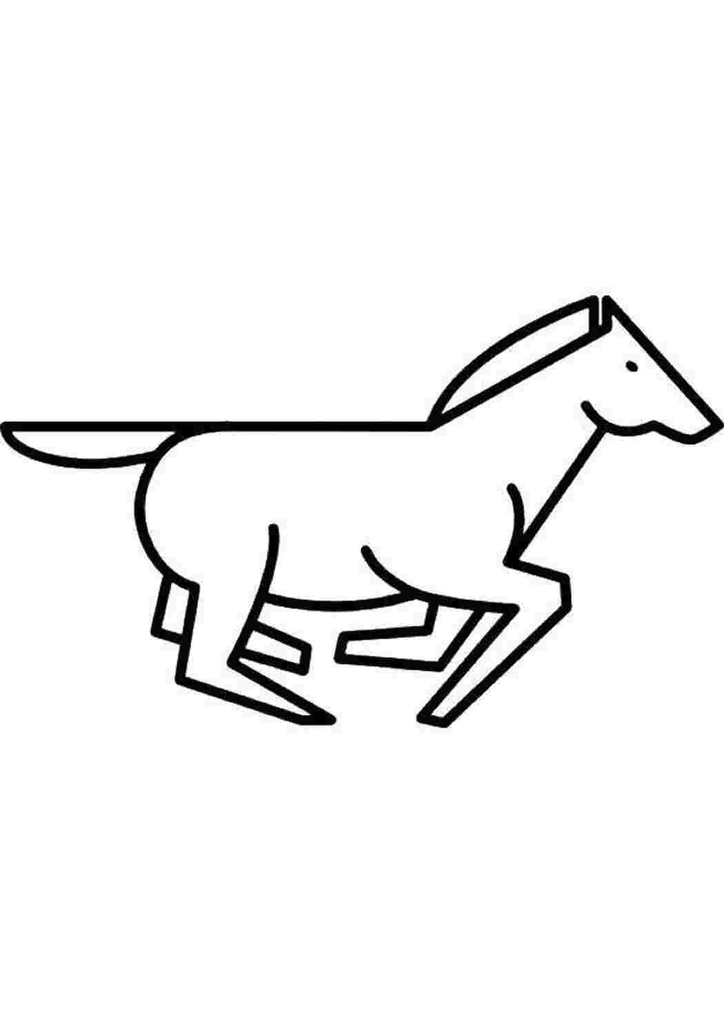 Раскраска кобилка