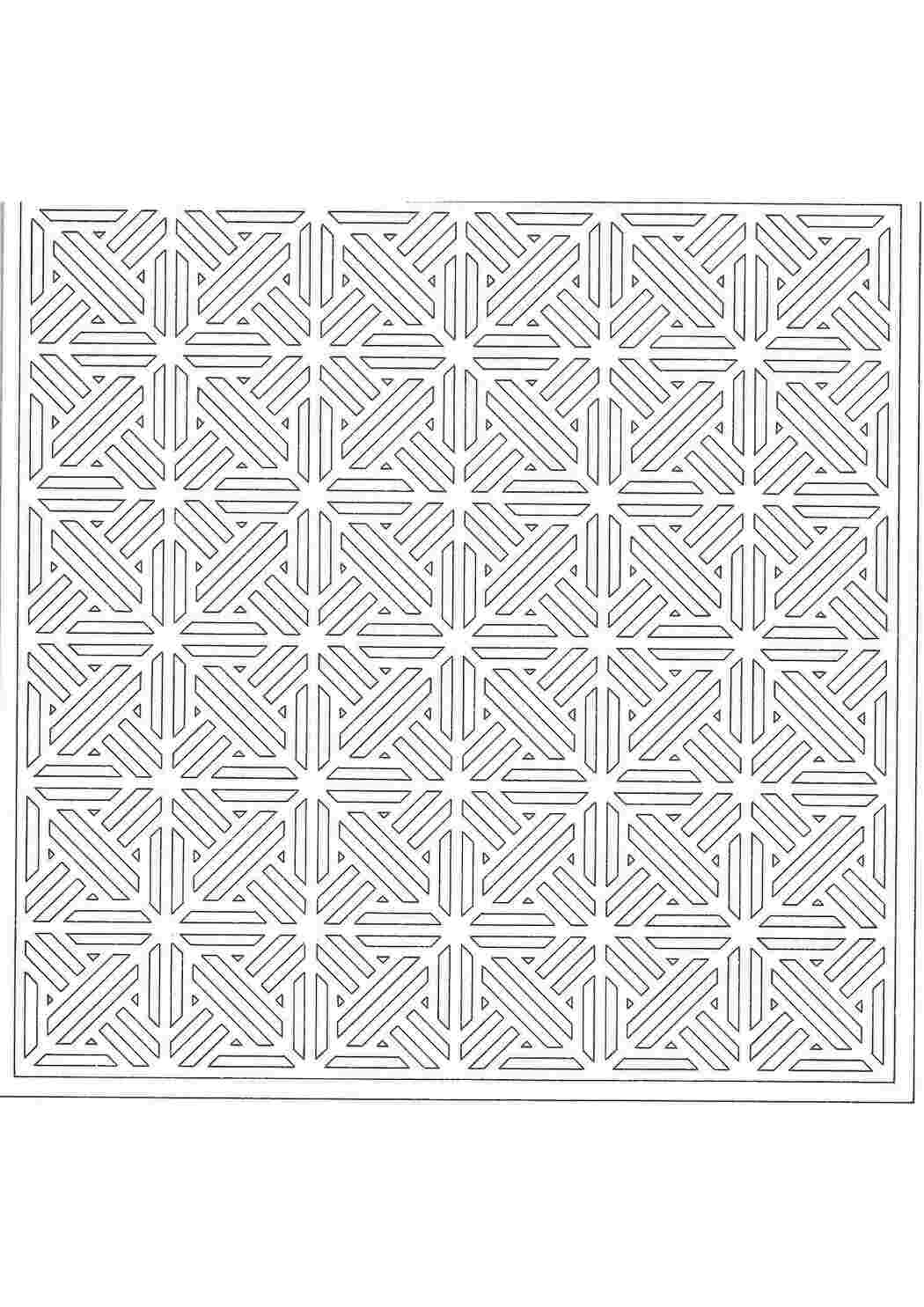 Раскраска Простий візерунок