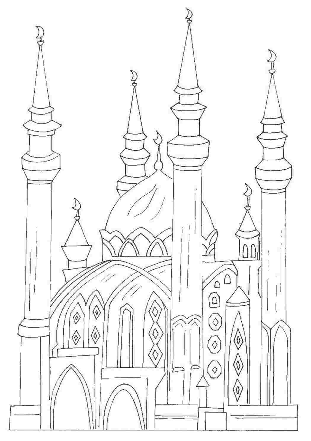 Раскраска Арабський замок