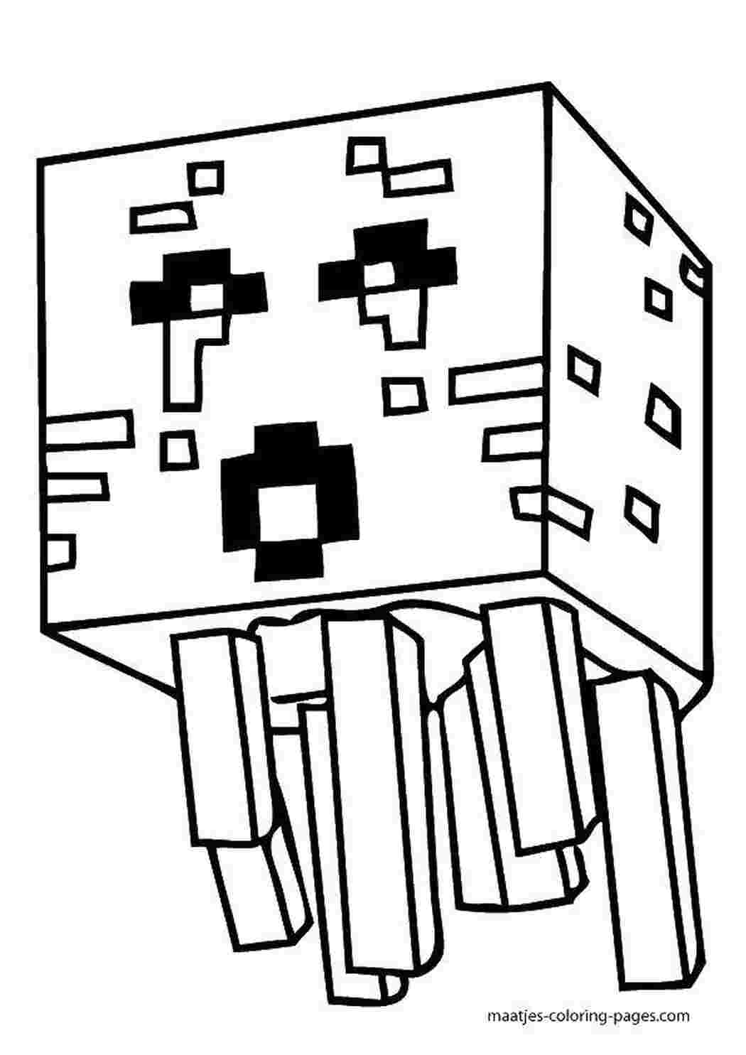 Раскраска Майнкрафт гра