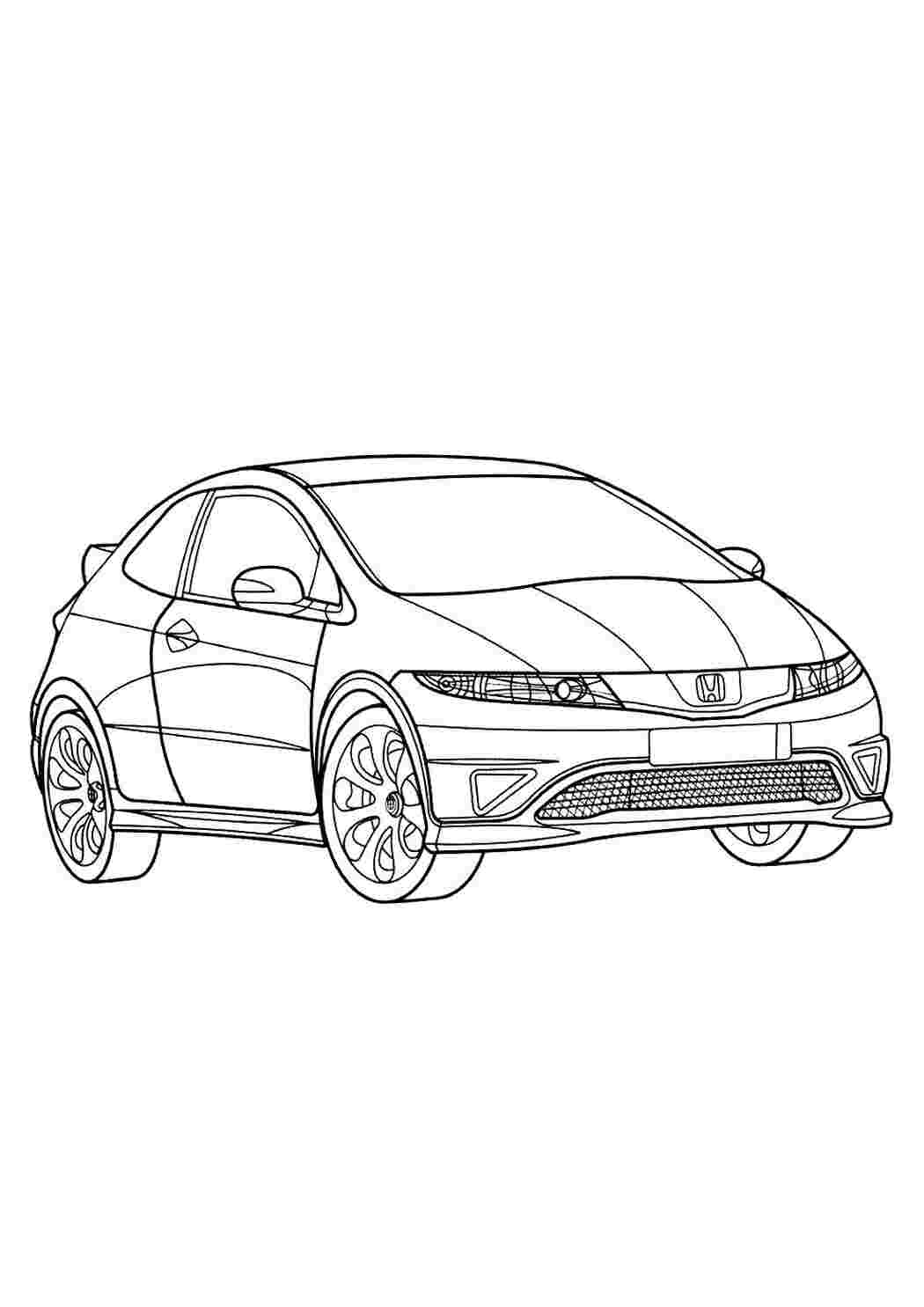 Раскраска Сімейний автомобіль