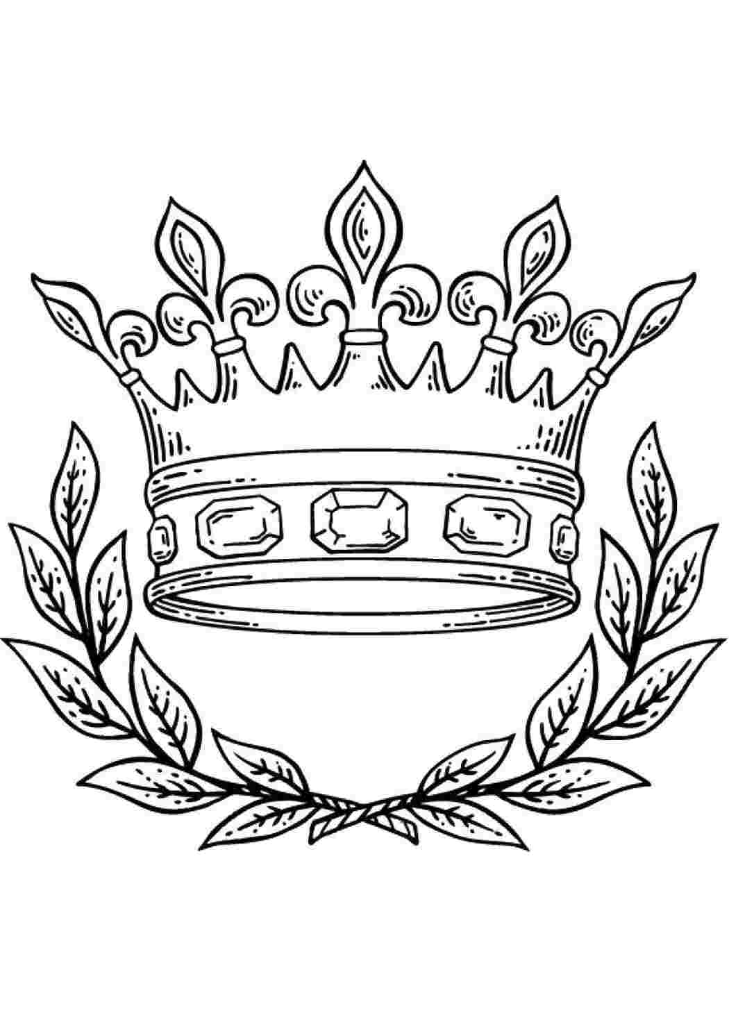 Раскраска Багата корона