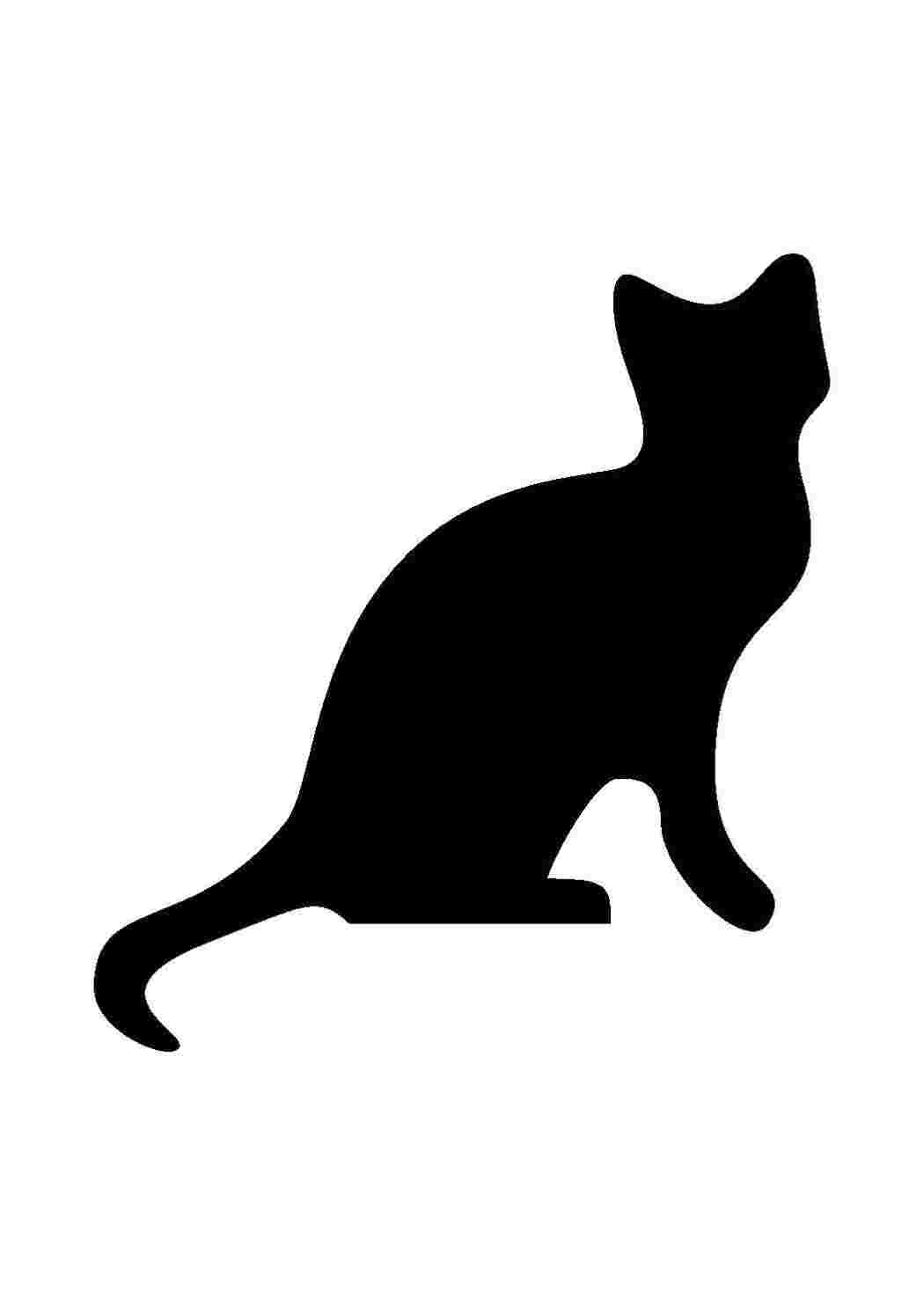 Раскраска Контур кошечки