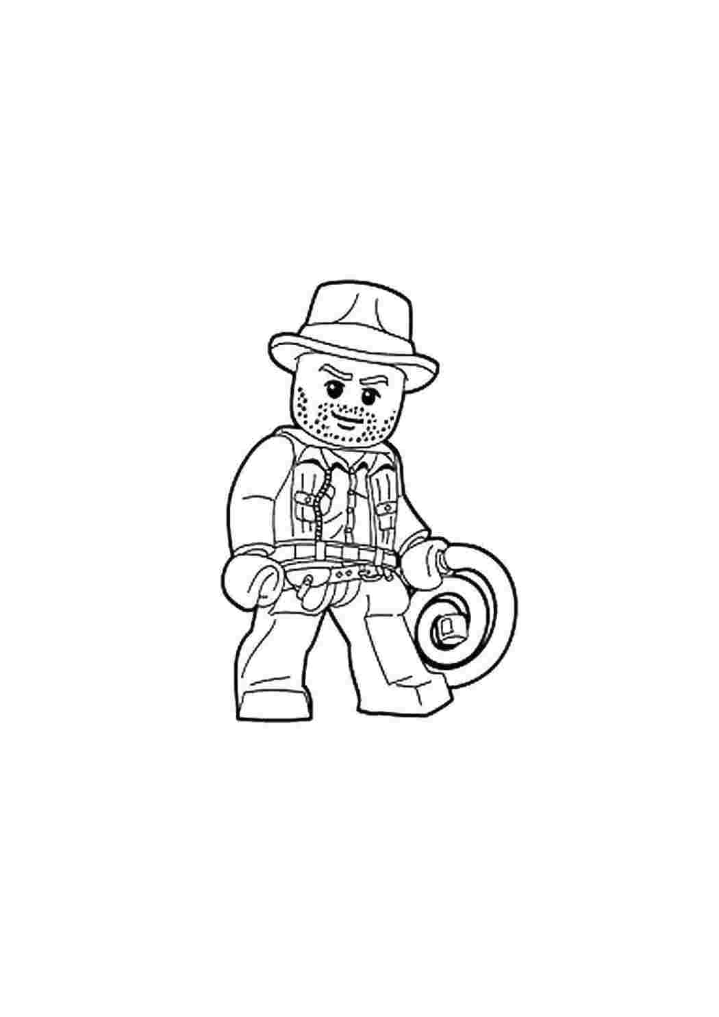 Раскраска Лего шукач скарбів