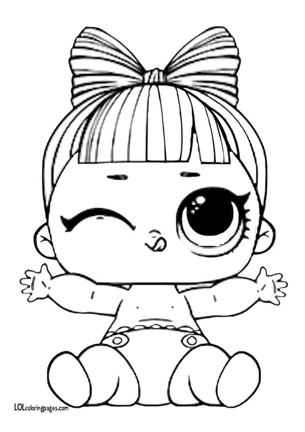 Раскраска Якісні розмальовки з лялькою LOL Lil P H D B B розмальовки ляльки LOL онлайн