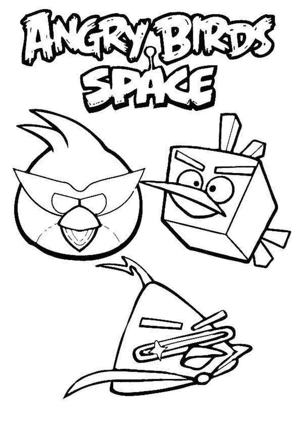 Раскраска Пташка з Angry Birds