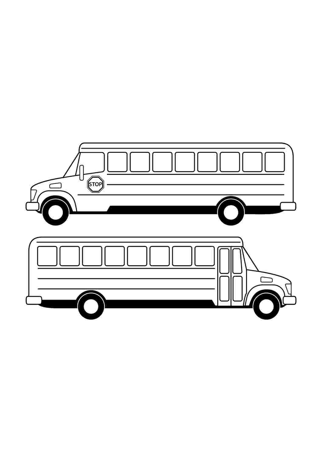 Раскраска Шкільний автобус
