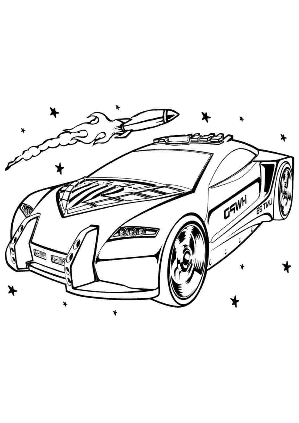 Раскраска гоночний автомобіль