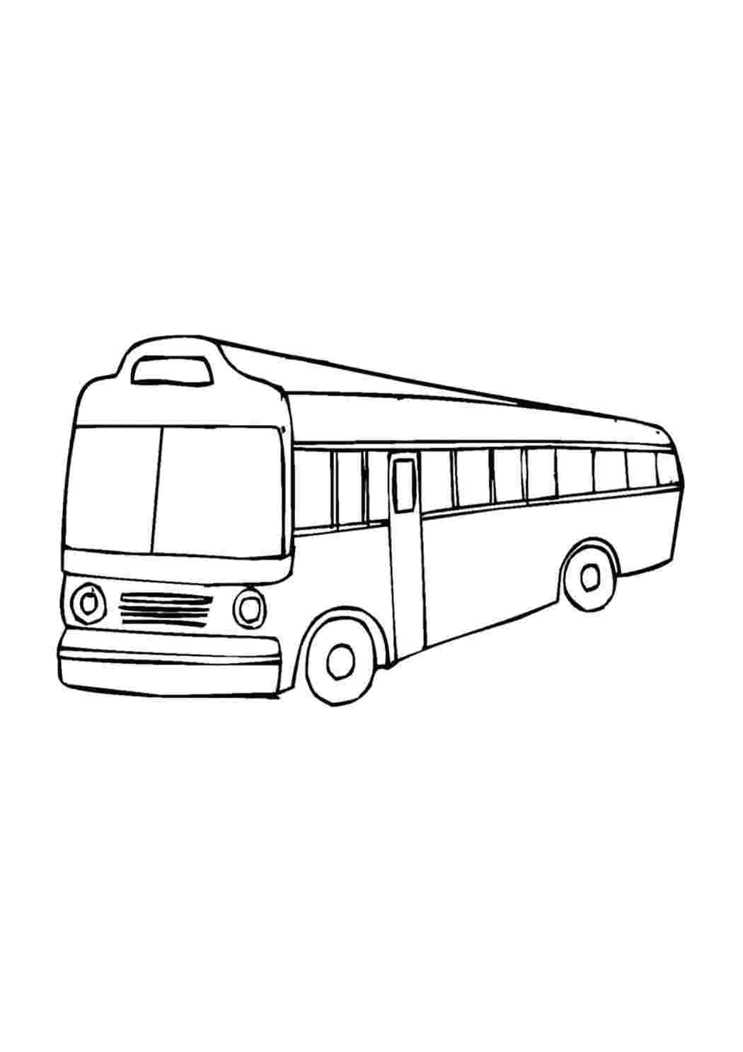 Раскраска Розфарбування автобуса