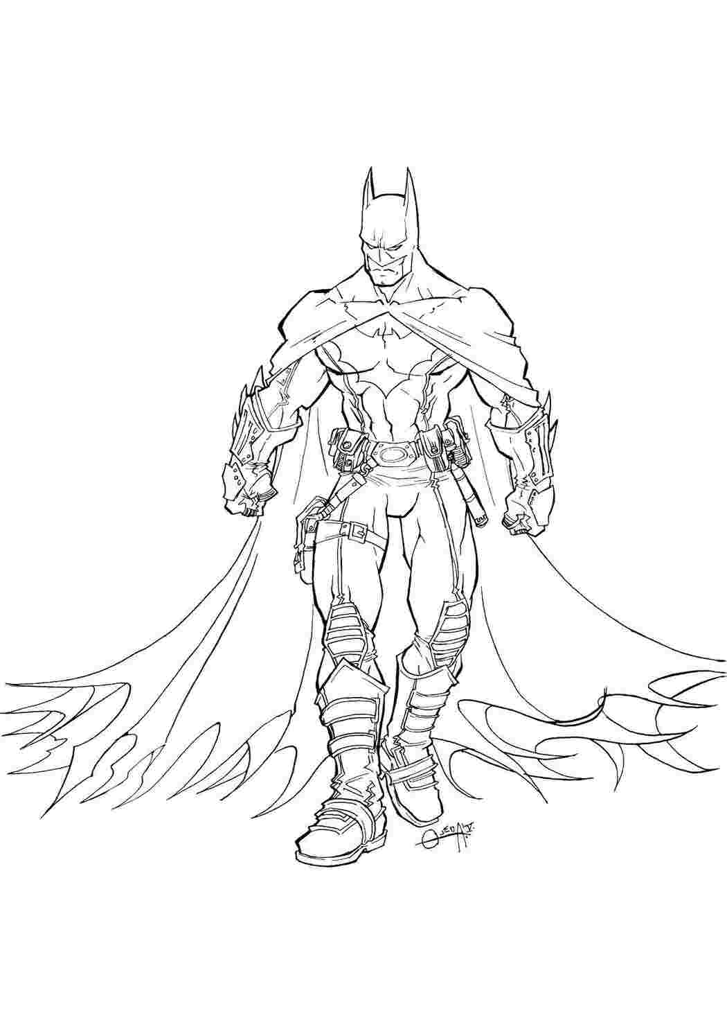 Раскраска Бетмен
