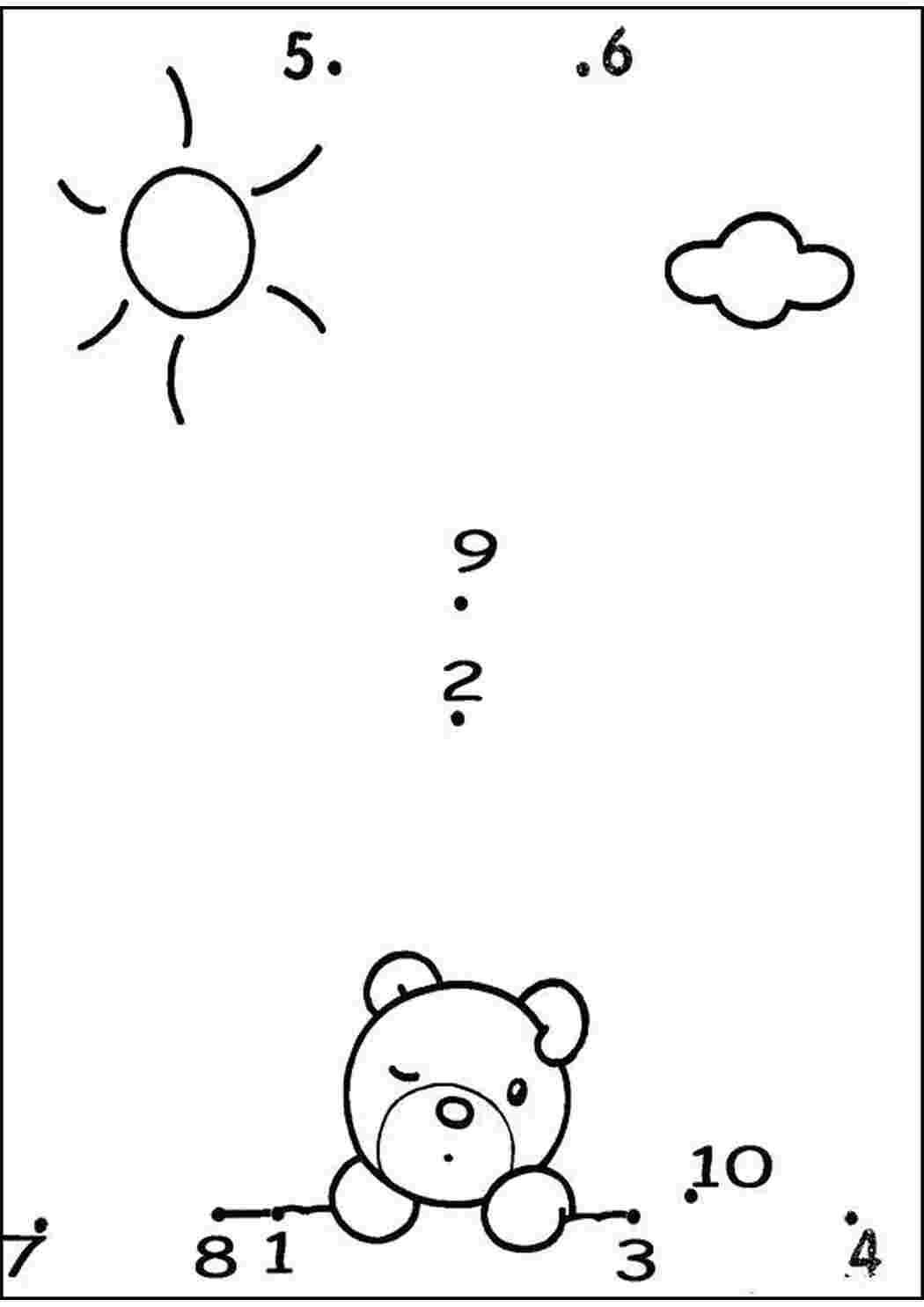 Раскраска Розфарбуй та з єднай для дітей