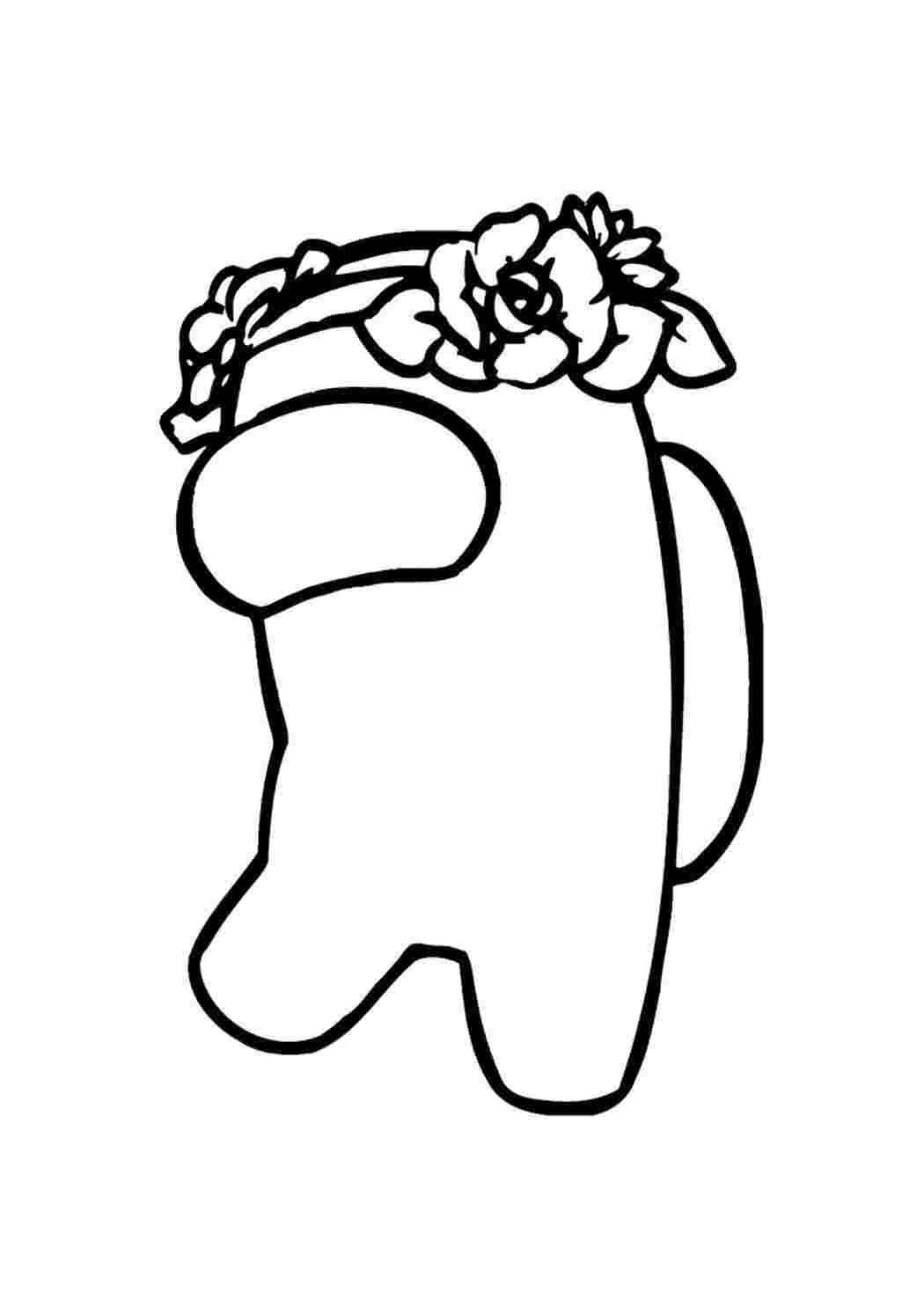 Раскраска Гарні розмальовки Персонаж з вінком на голові