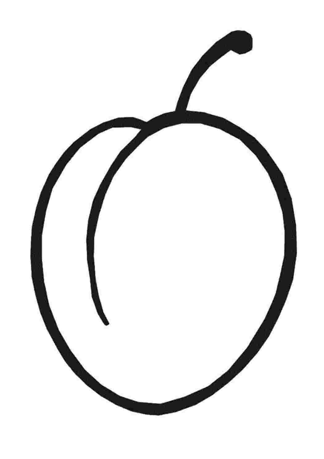 Раскраска Розфарбунки контури для вирізання фрукти для малюків контури для вирізання з паперу дітям