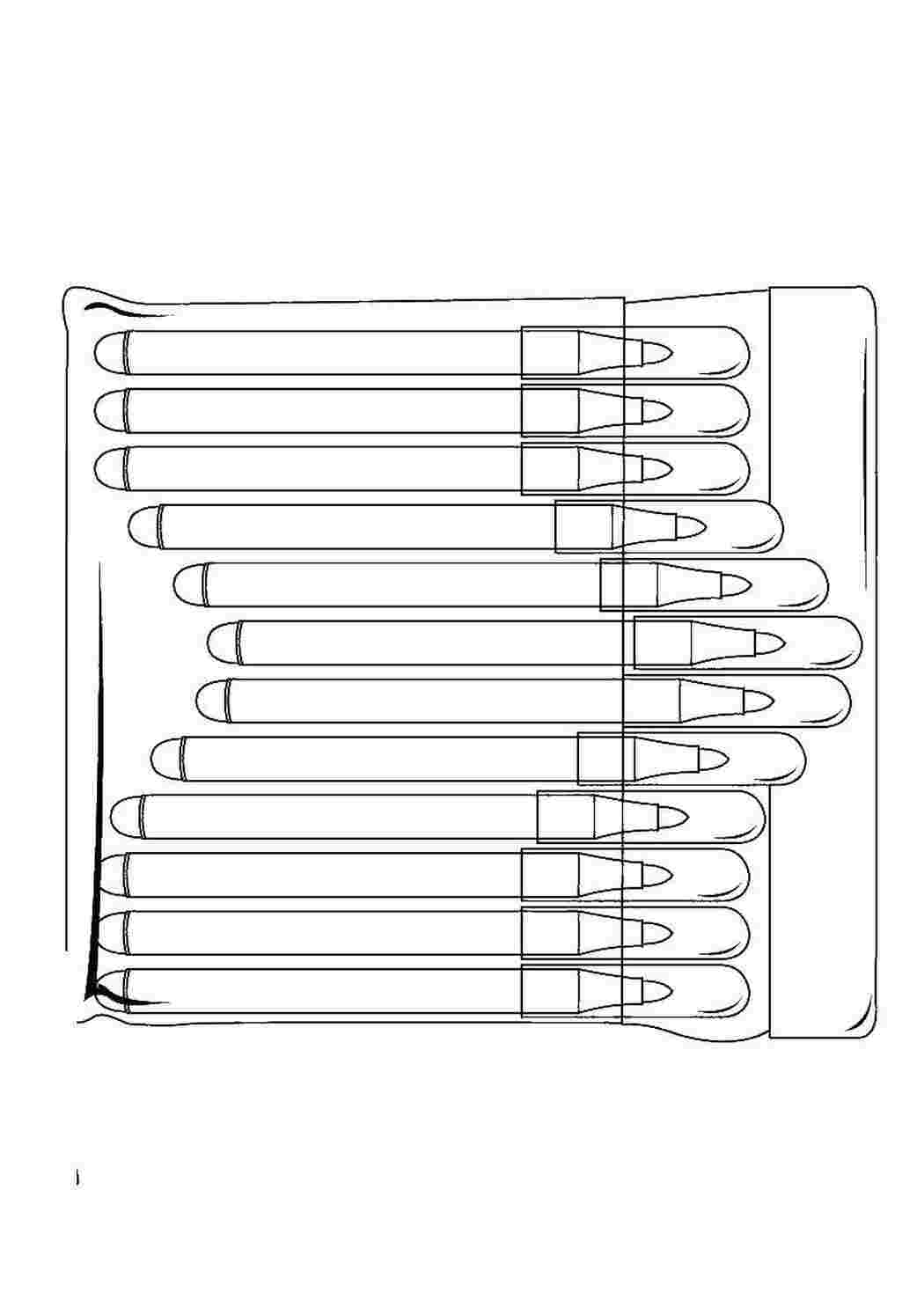 Раскраска Фломастери