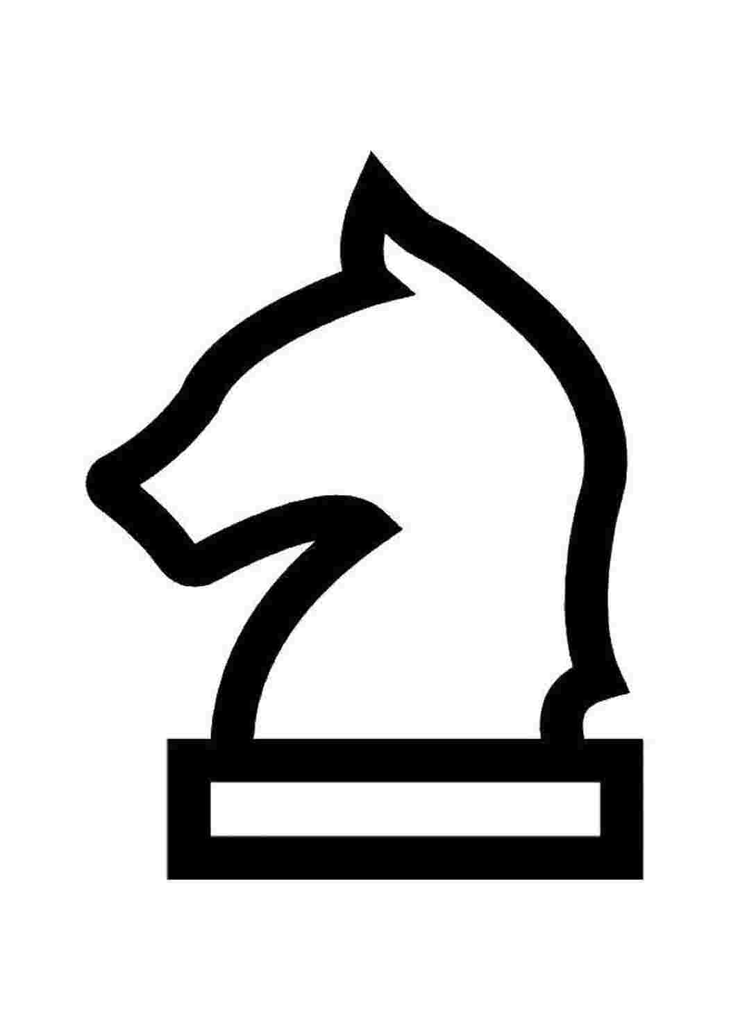 Раскраска Контур коня