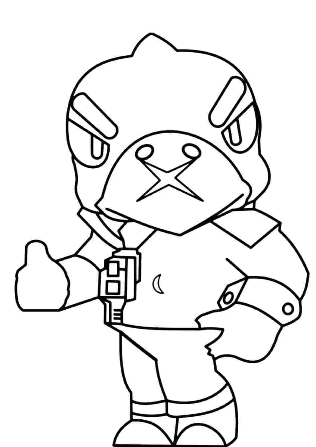 Раскраска Гарні розмальовки Розфарбування Brawl Stars Легендарний Ворон