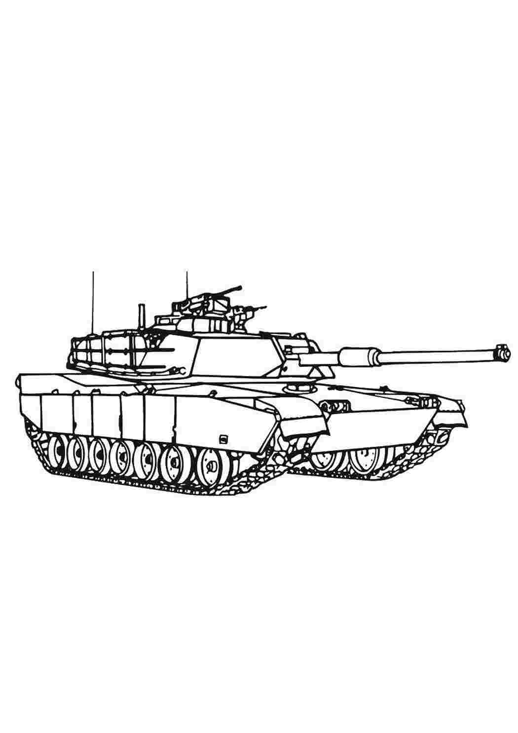 Раскраска Гігантський танк