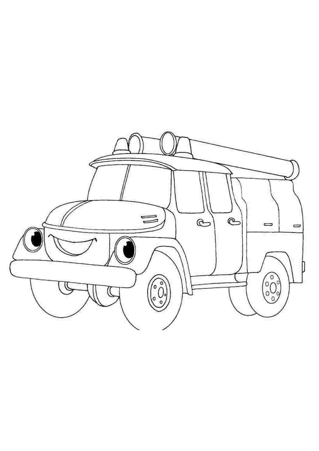Раскраска Пожежна машина