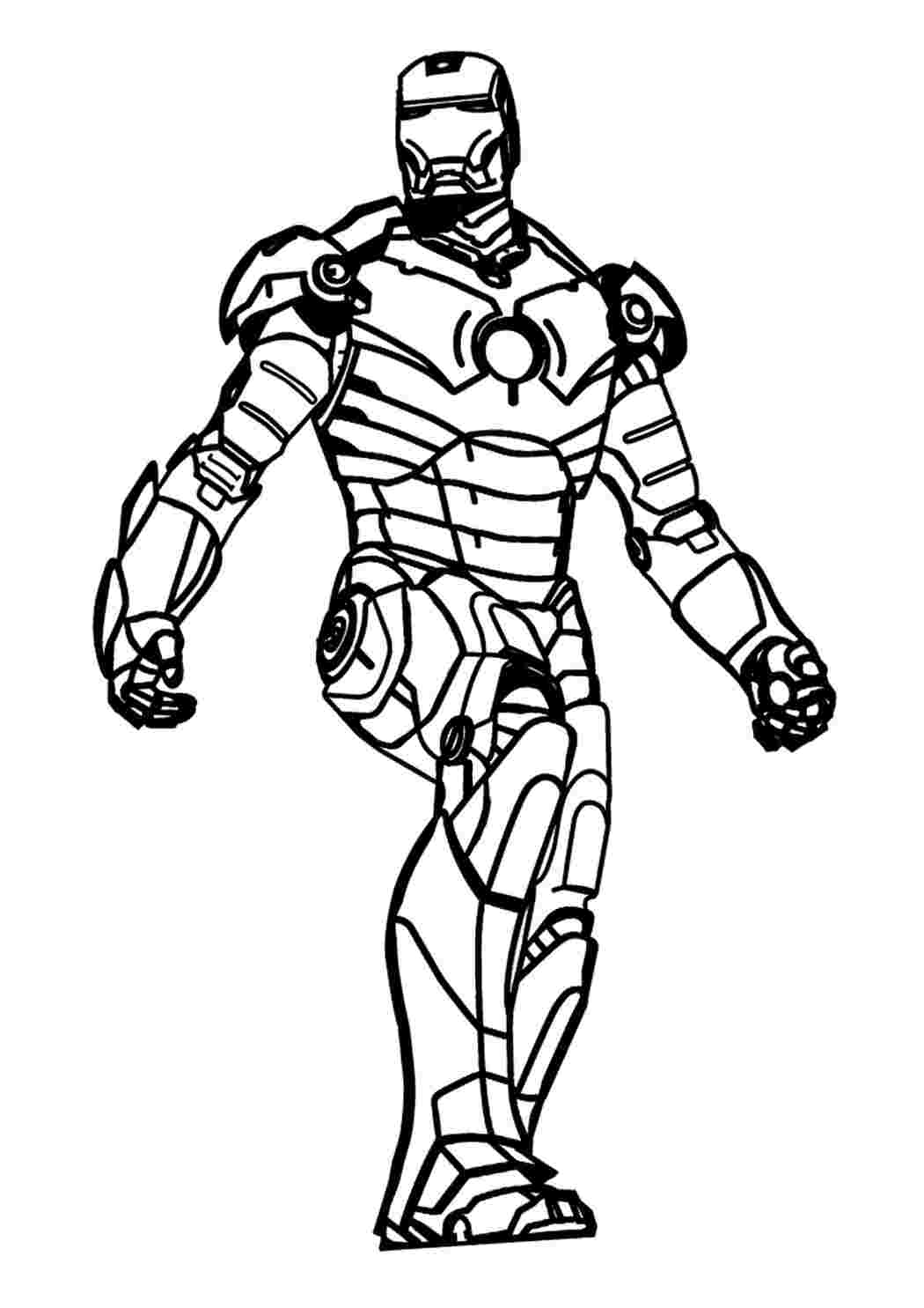 Раскраска Гарні розмальовки Залізна людина розмальовка
