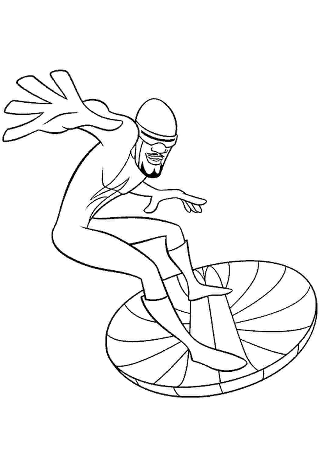 Раскраска Розфарбування дитячі дитячі розмальовки герої мультфільму Суперсімейка