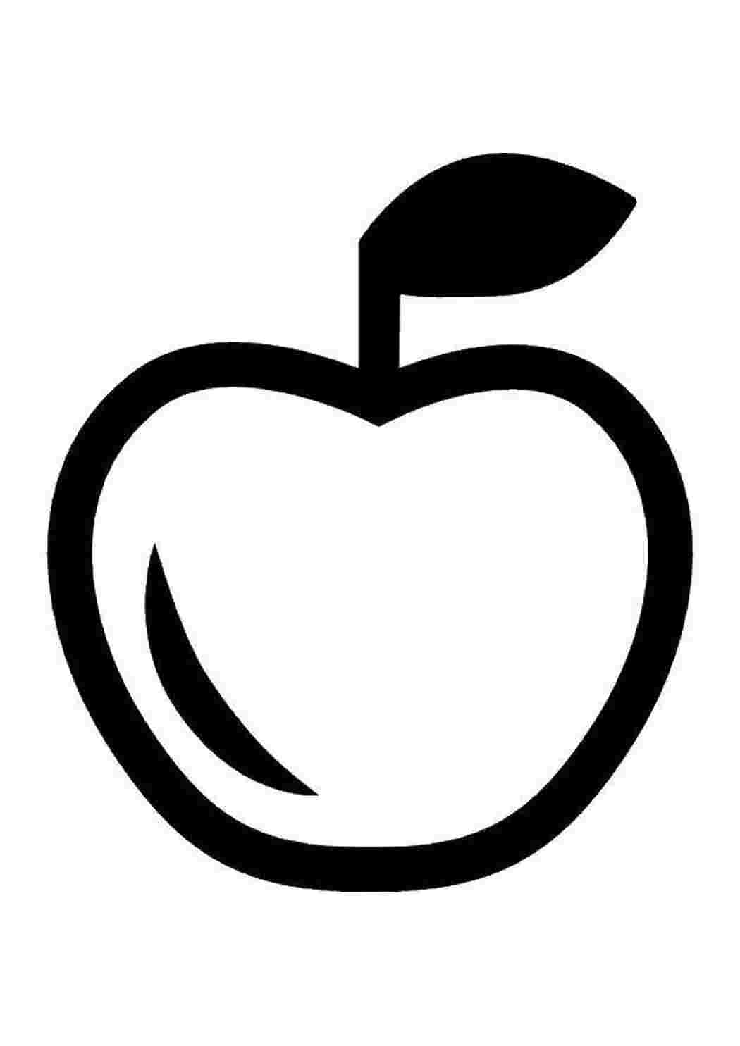 Раскраска Розмальовки контури для вирізання фрукти для малюків контури для вирізання з паперу дітям