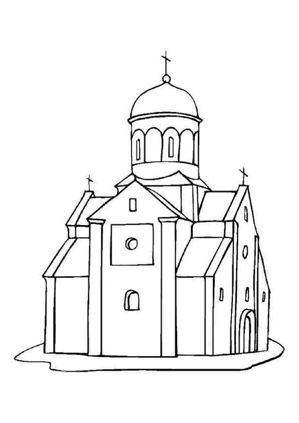 Раскраска Церква