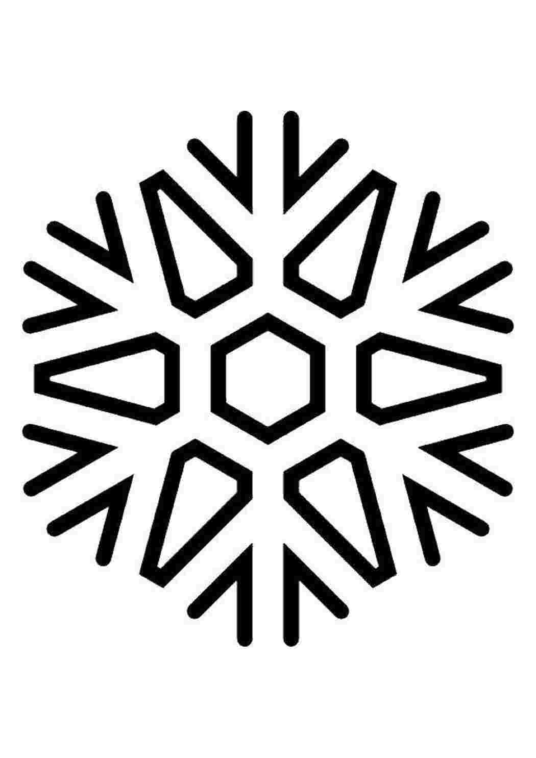 Раскраска Сніжинка