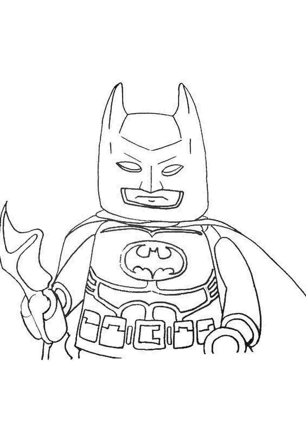 Раскраска Лего Бетмен Супергерої