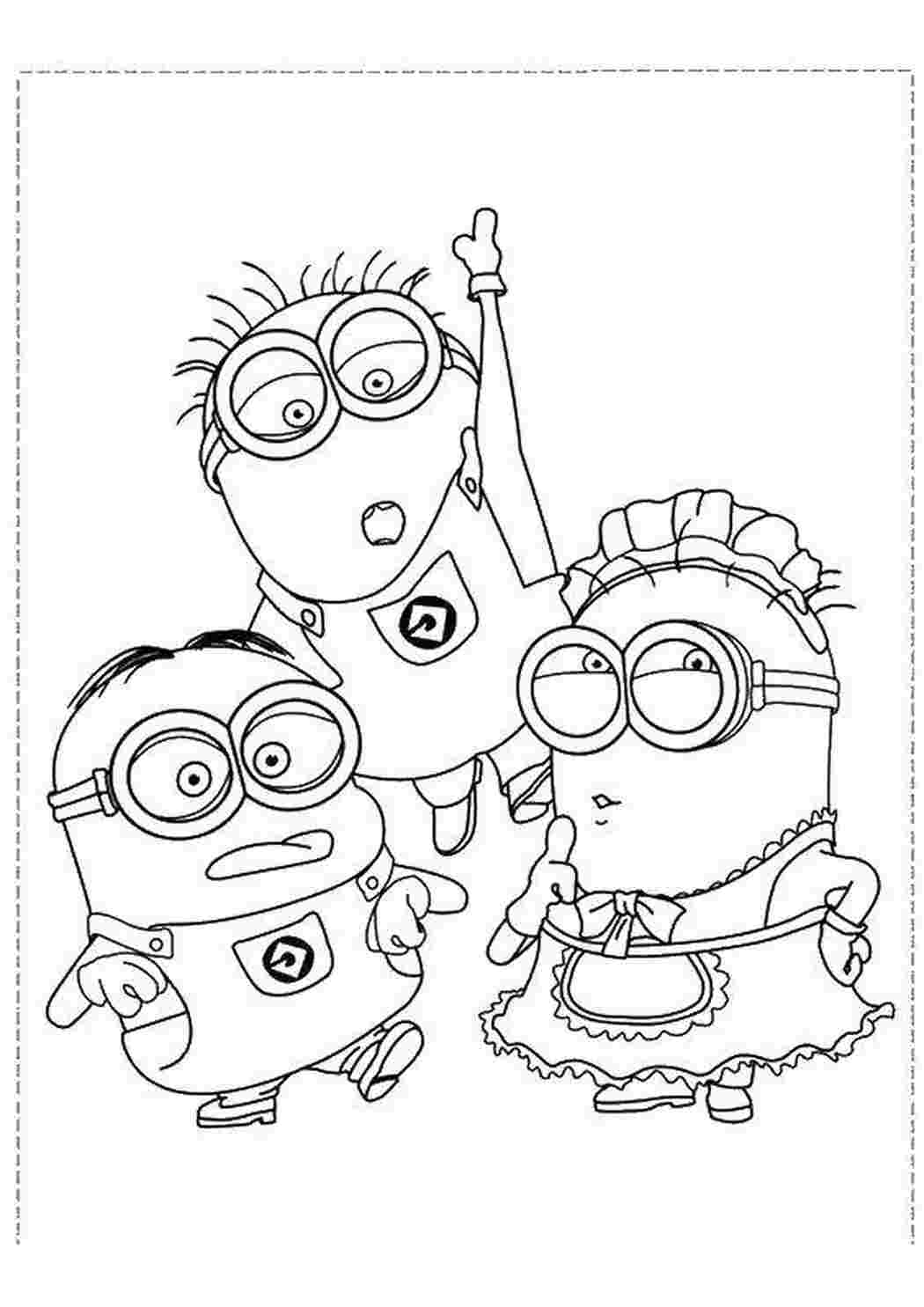 Раскраска Міньйони