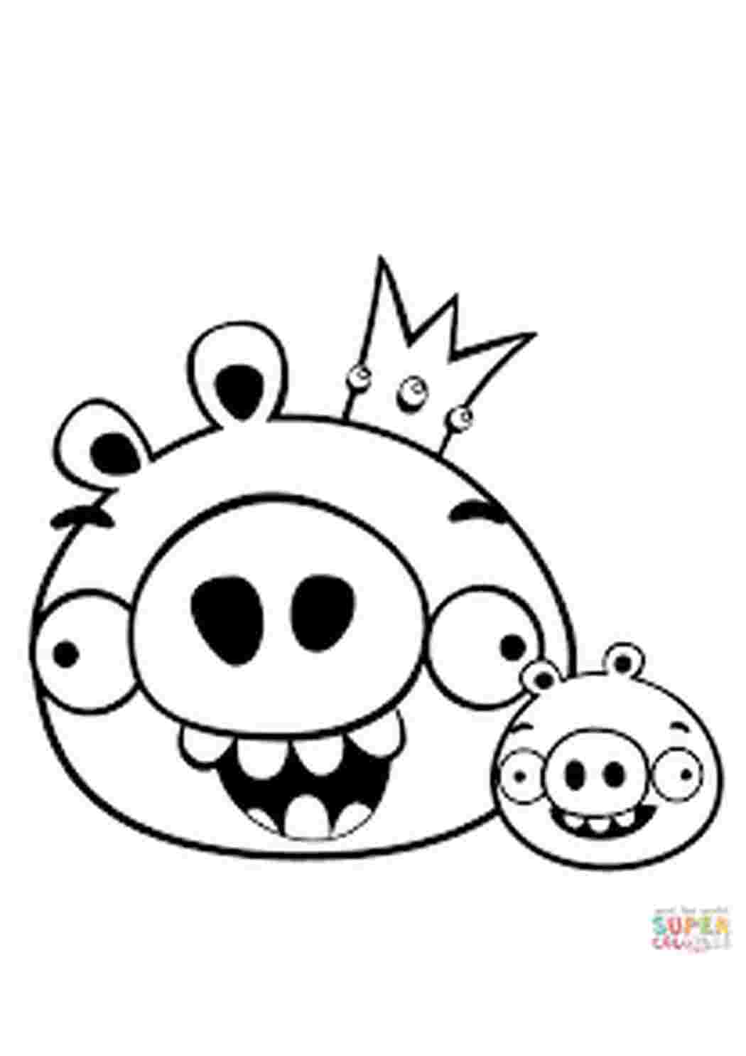Раскраска Розфарбування Angry Birds Розфарбування для дітей з іграми