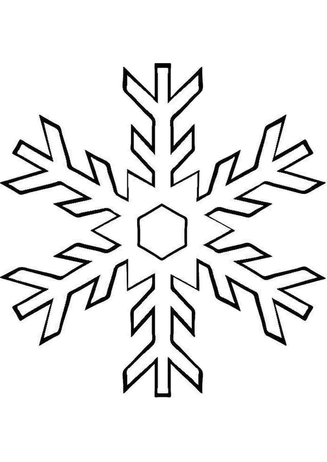 Раскраска Сніжинка