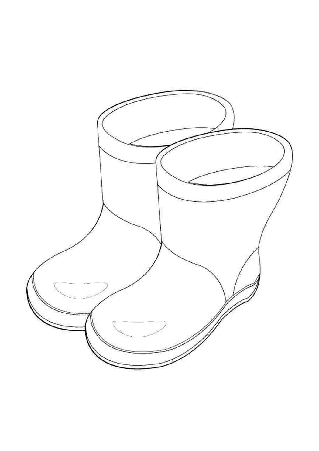 Раскраска чоботи