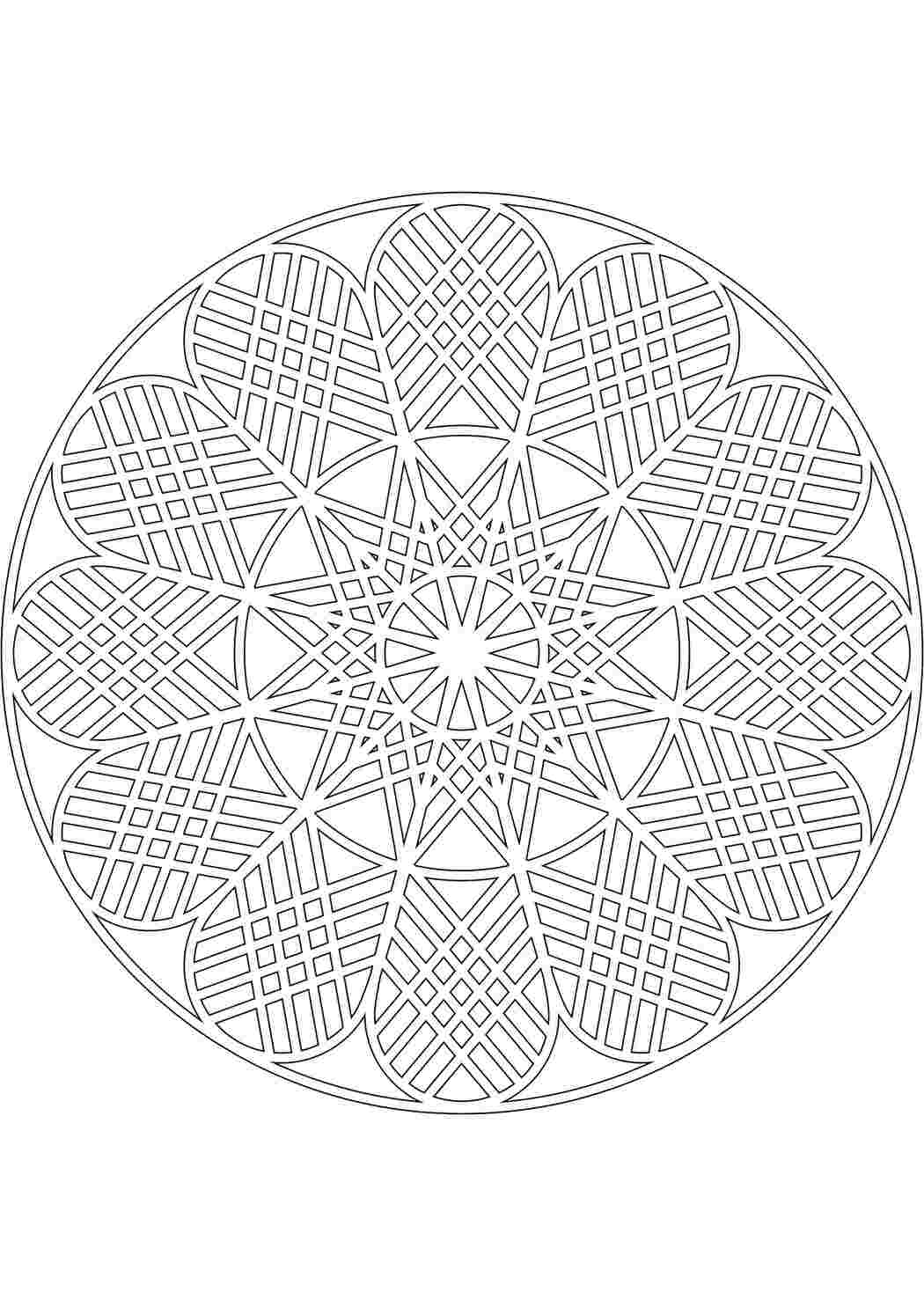 Раскраска Візерункове коло