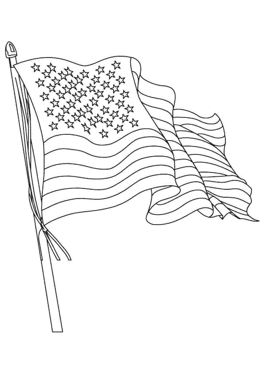 Раскраска Прапор США