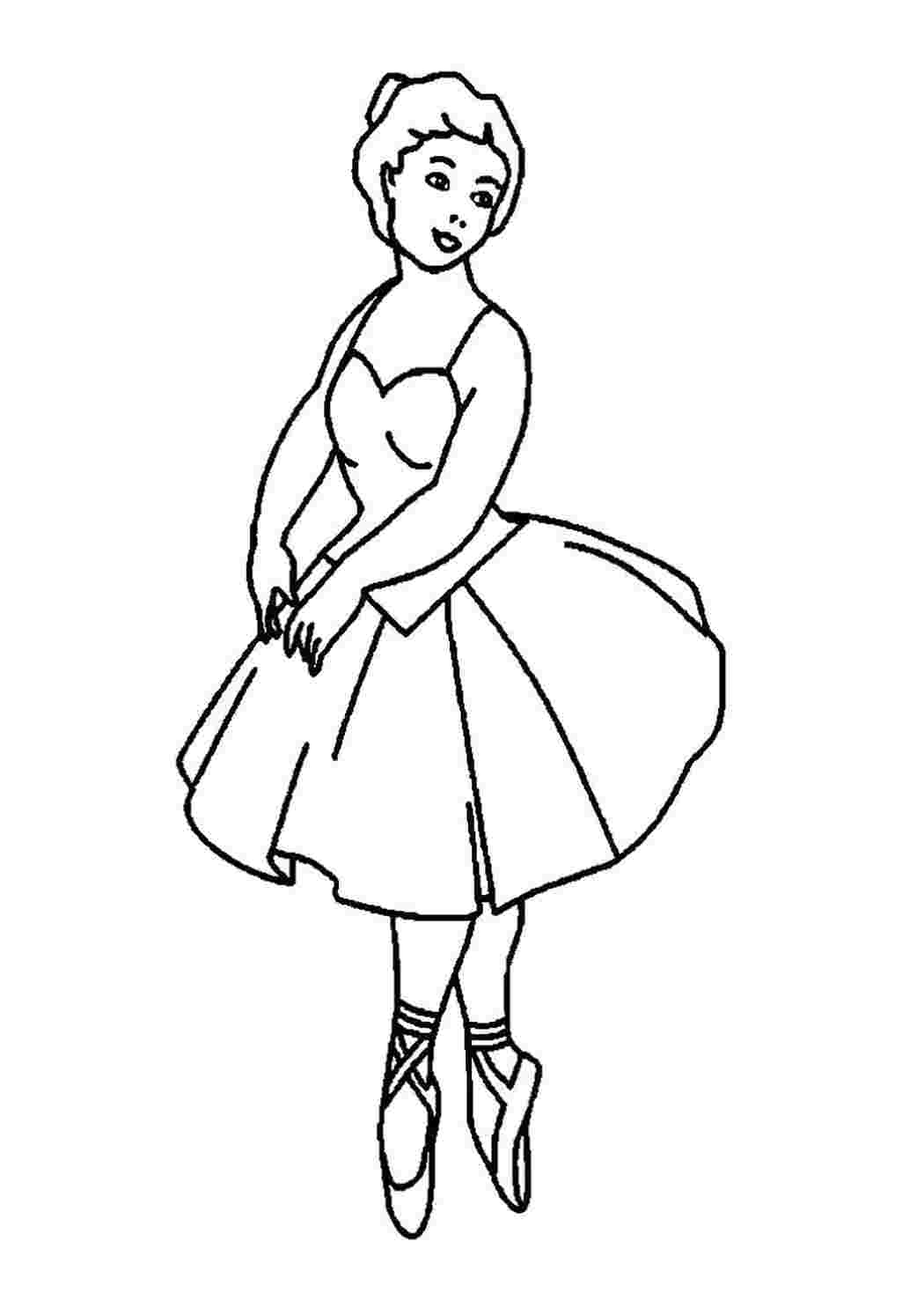 Раскраска Балерина