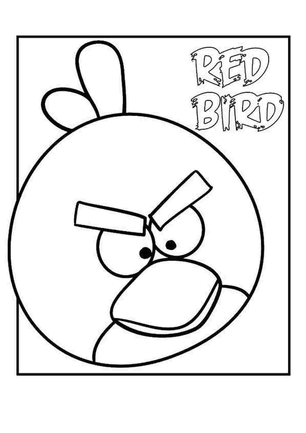 Раскраска Пташка з Angry Birds