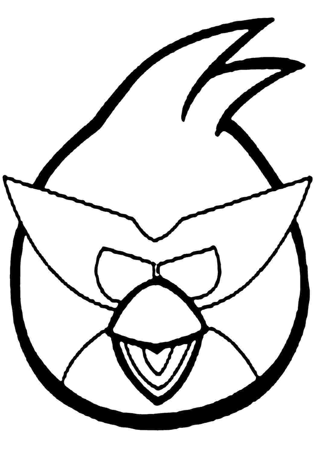 Раскраска Пташка з Angry Birds