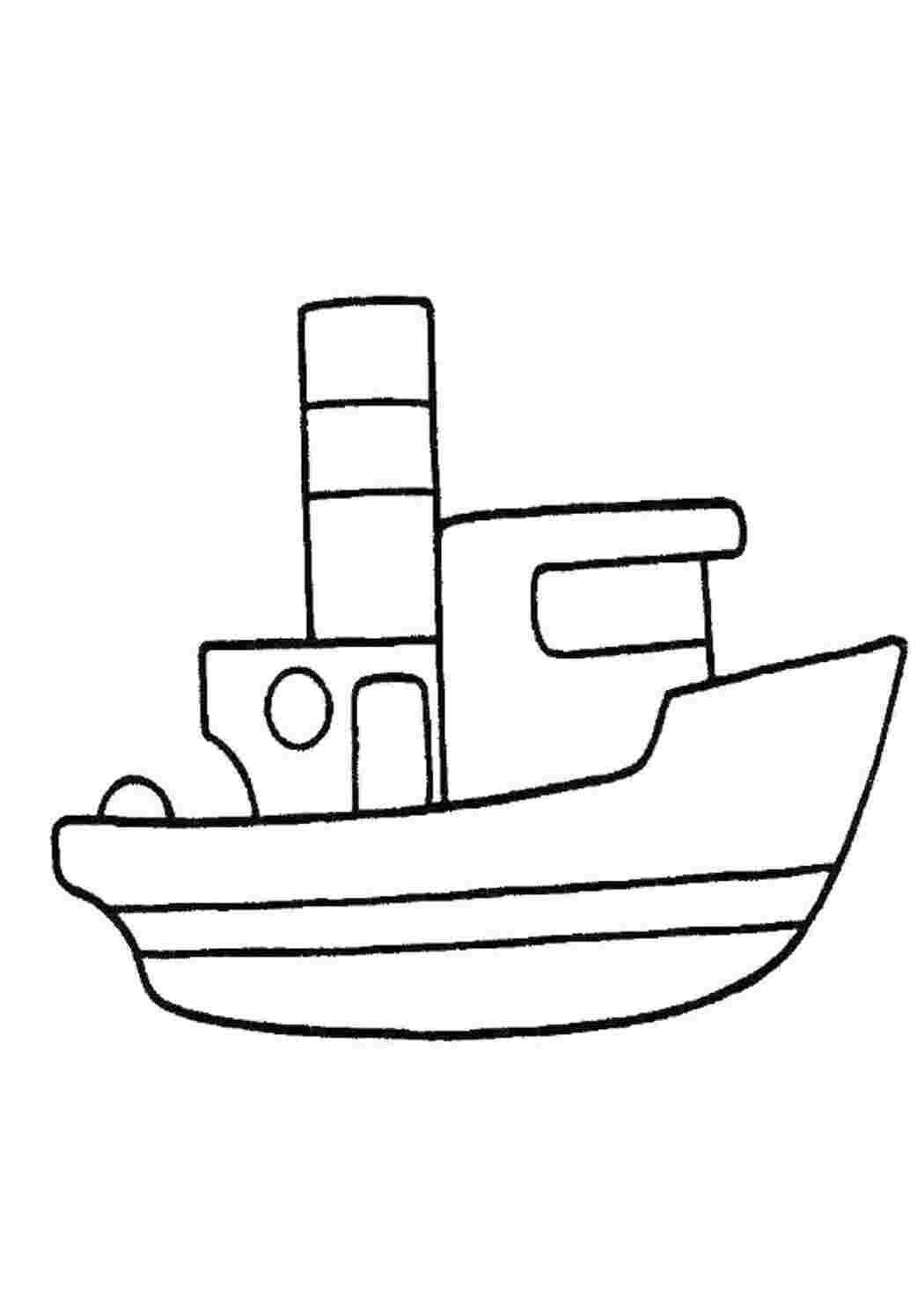 Раскраска Пароходик
