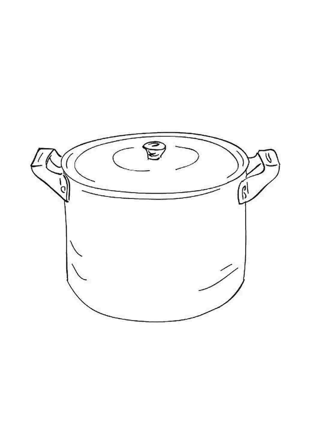 Раскраска Каструля