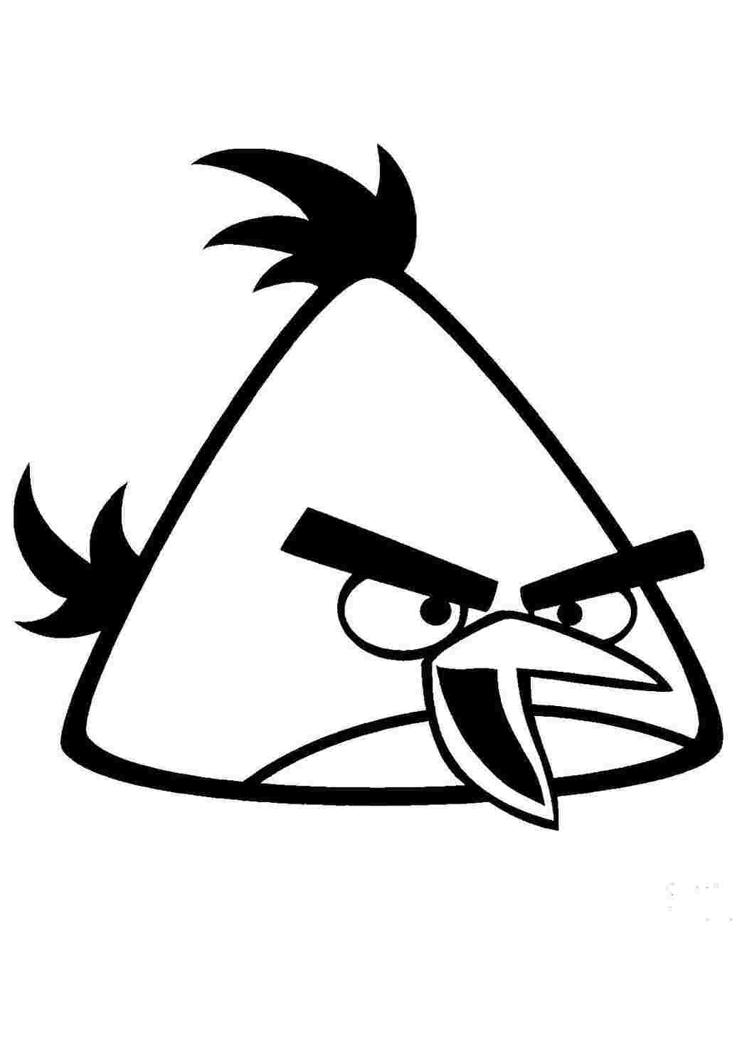 Раскраска Пташка з Angry Birds
