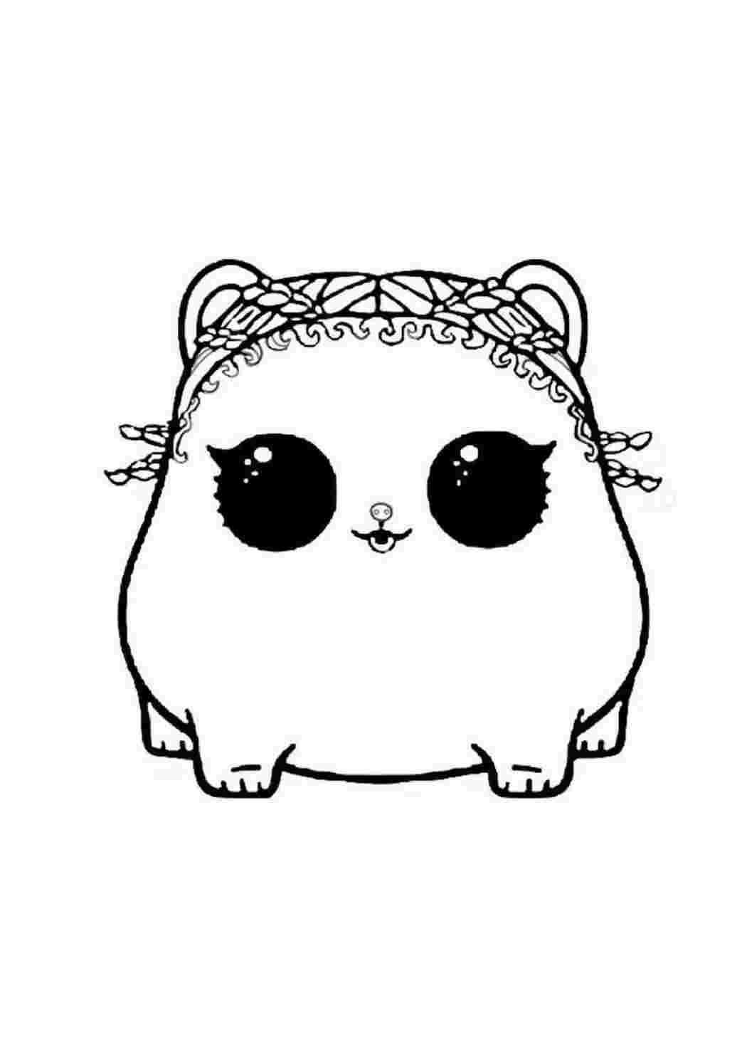 Раскраска Розфарбовки lol декодер Rolls лялька lol хом ячок з кісками