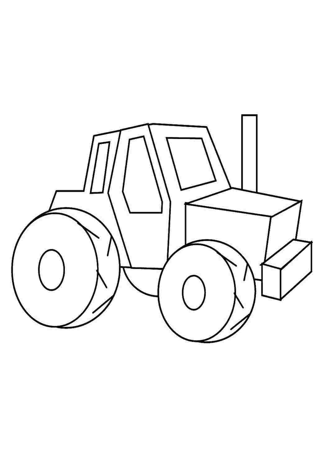 Раскраска Трактор