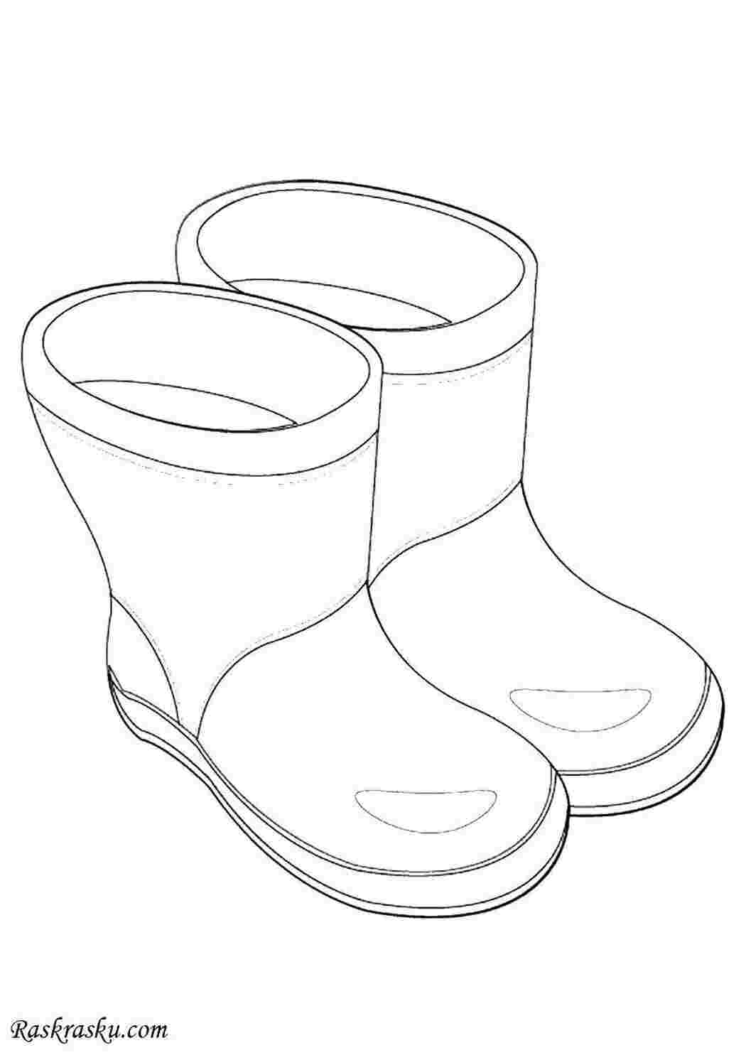 Раскраска гумові чоботи