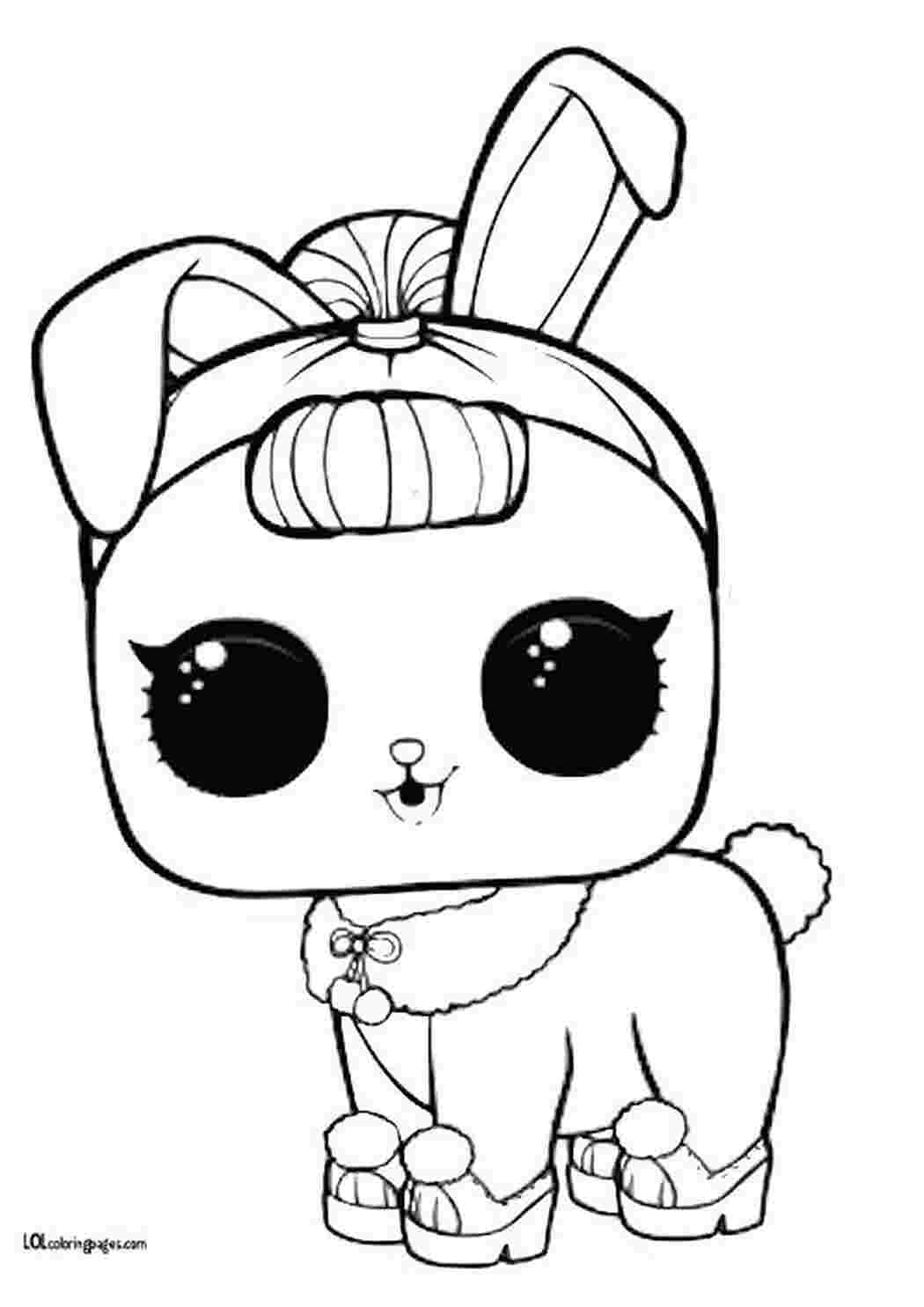 Раскраска Розфарбування Crystal Bunny розмальовка кролик ляльки lol розмальовки ляльки lol тварини