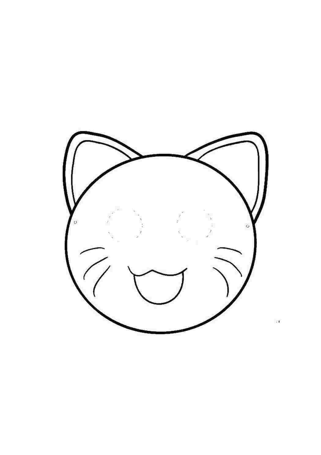 Раскраска Маска кота