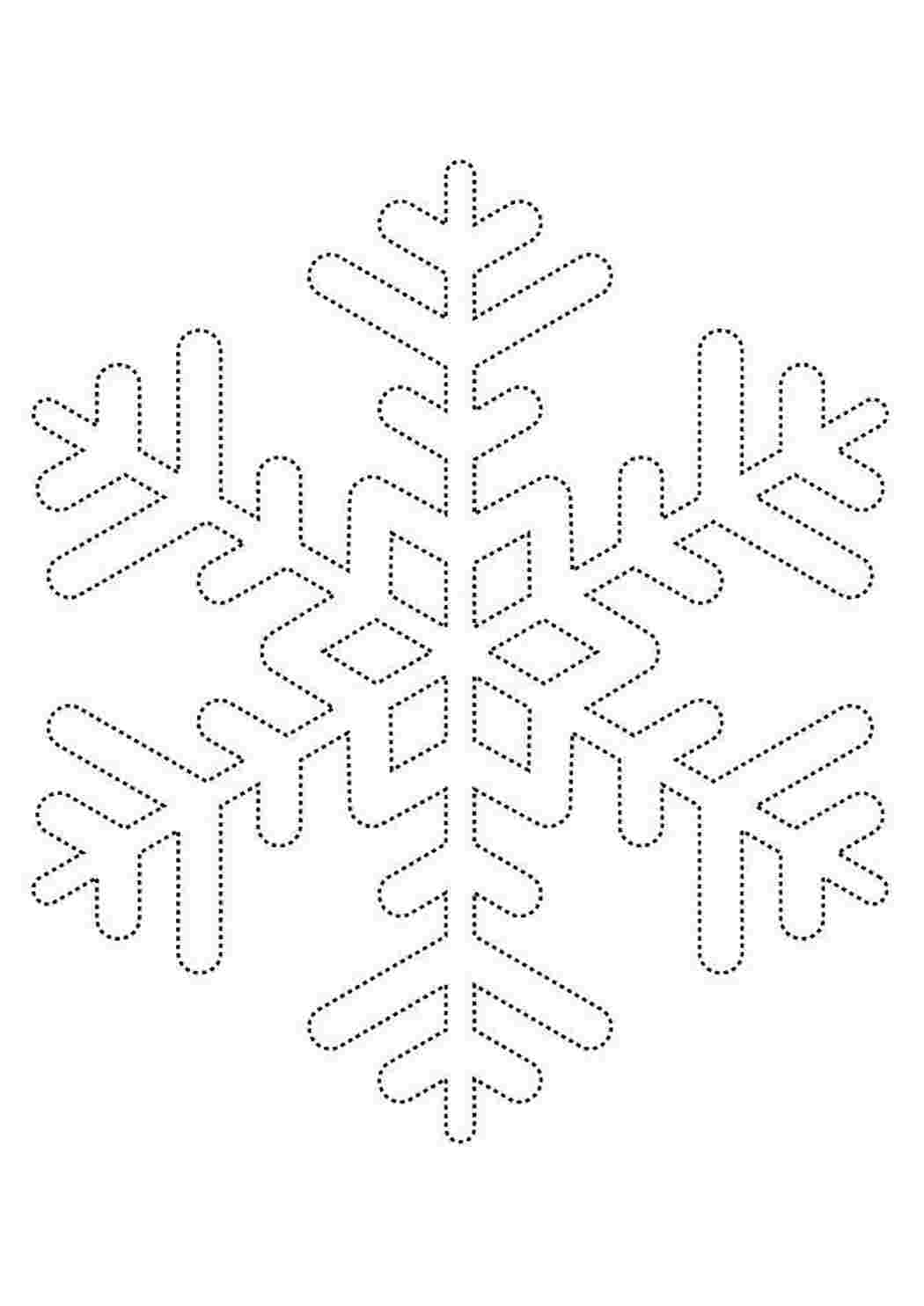 Раскраска Сніжинки